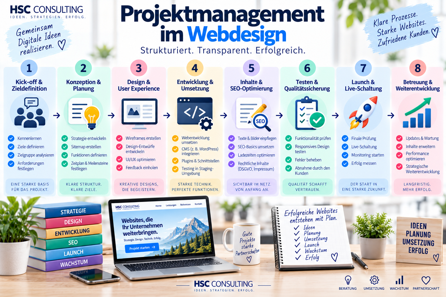Projektmanagement Wegdesign