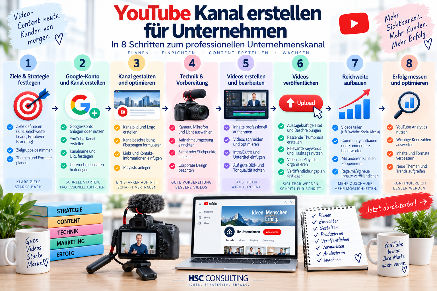 Youtube Kanal erstellen und optimieren