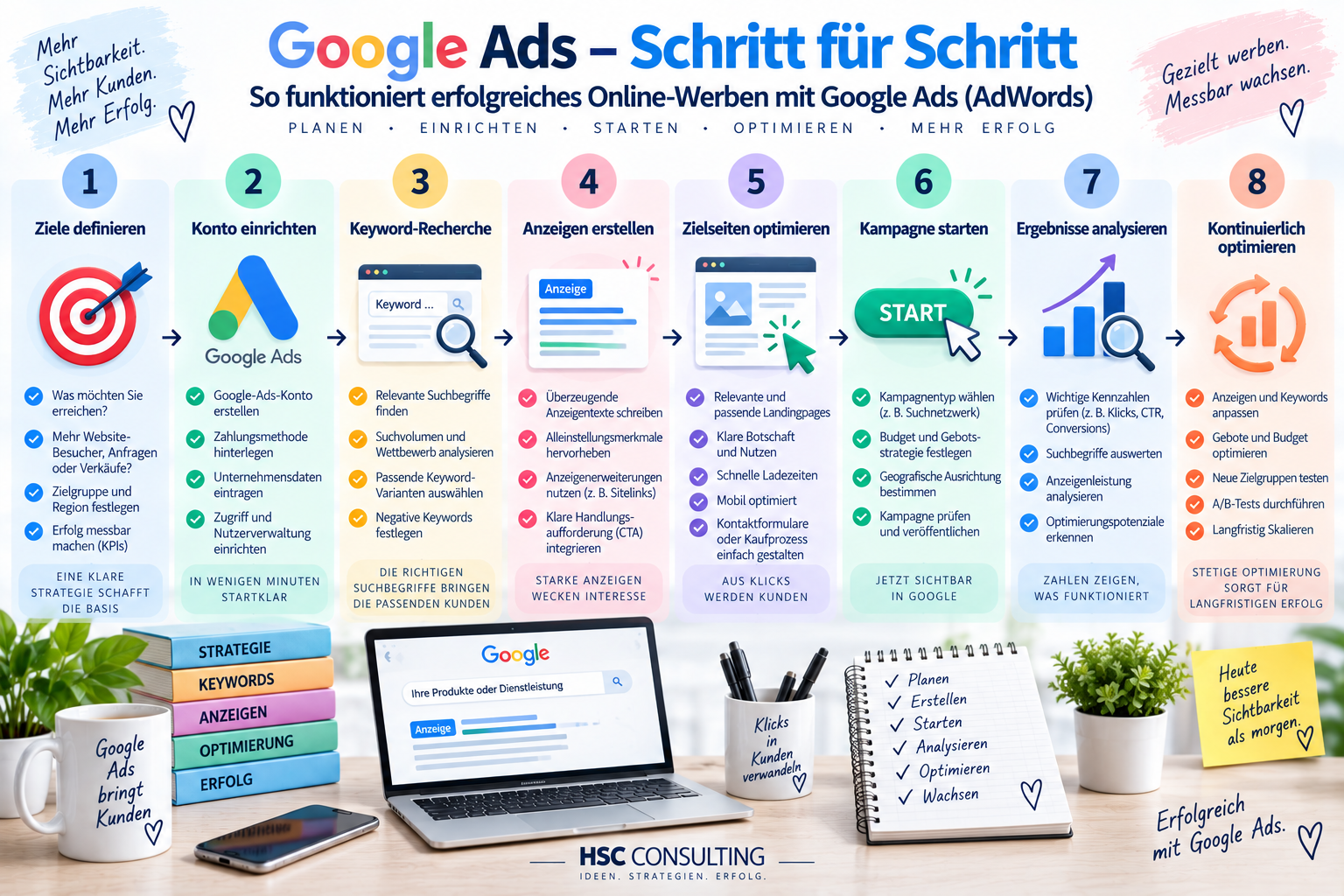 Google ADS Schritt für Schritt