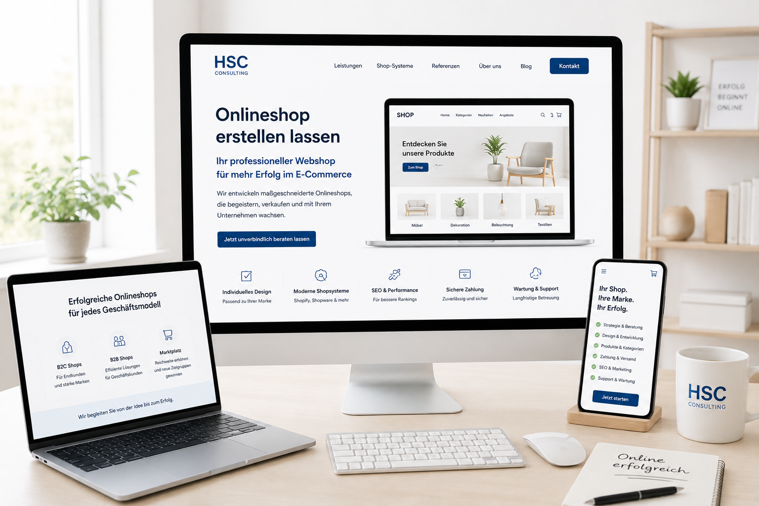 Onlineshop erstellen lassen für Unternehmen