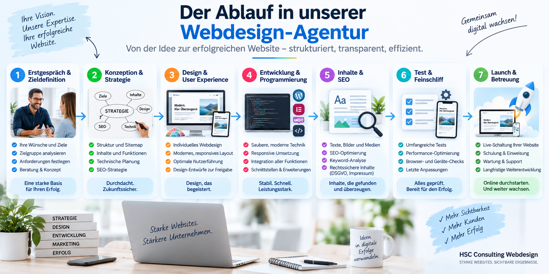Webdesign-Agentur Ablauf