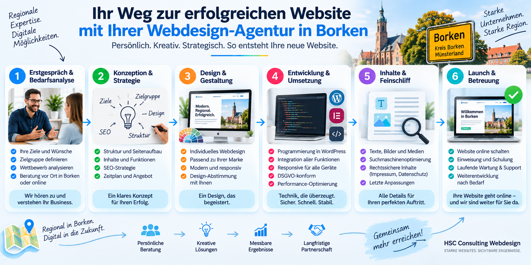 Webdesign Borken Ablauf