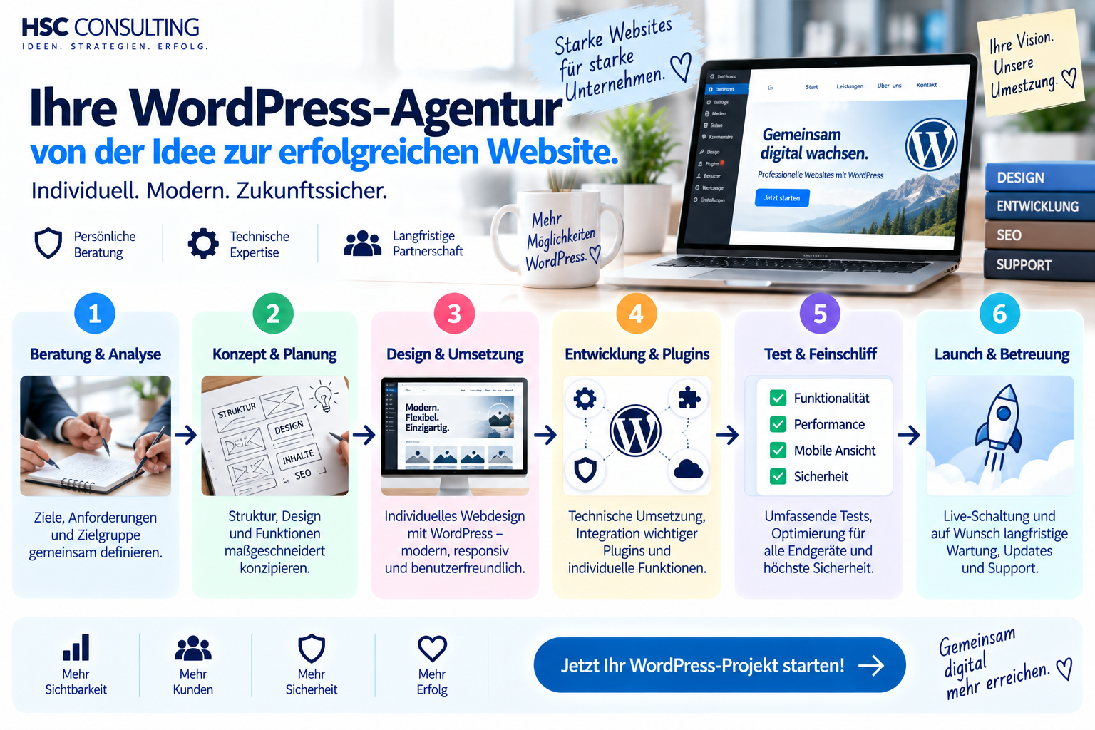 Wordpress Ideen Ablauf