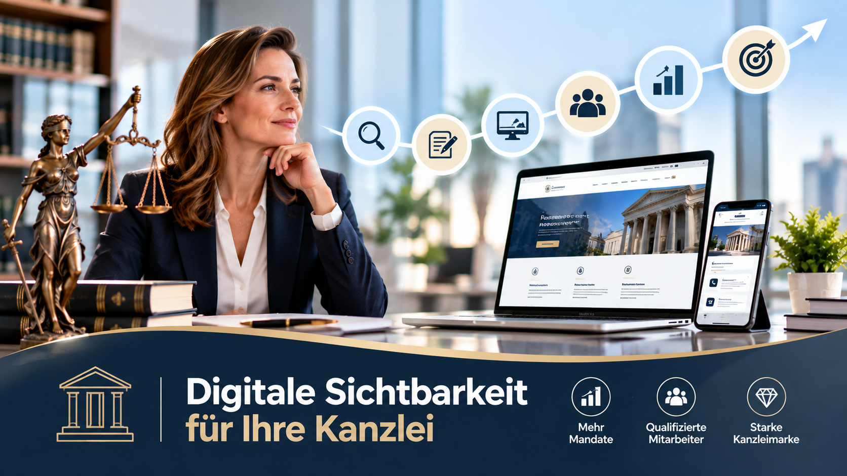 Digitale Sichtbarkeit für Kanzleien