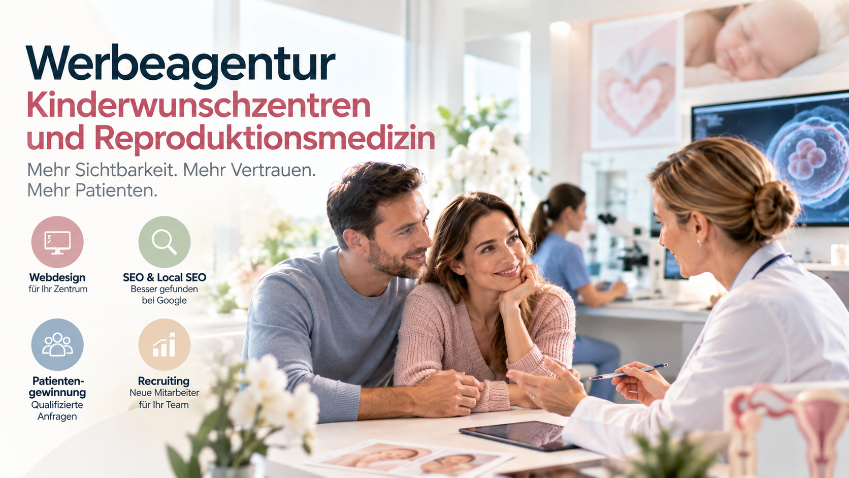 Kinderwunschberatung in moderner Klinik